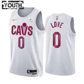 Dres Cleveland Cavaliers Kevin Love 0 Nike 2022-23 Association Edition Bijela Swingman - Dječji